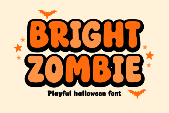 Bright Zombie Font: A Playful Halloween Typeface for Festive Designs