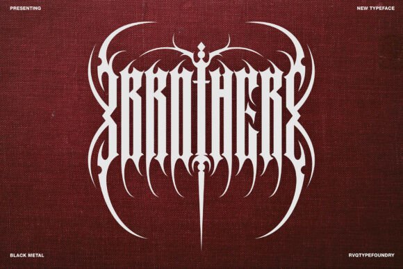 Command Attention with the Brother Blackmetal Font