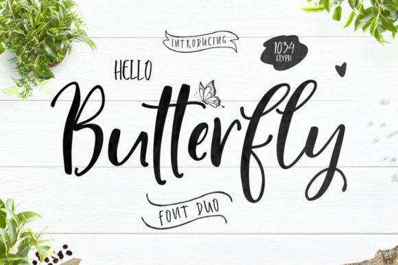 Exploring the Charm of the Hello Butterfly Duo Font