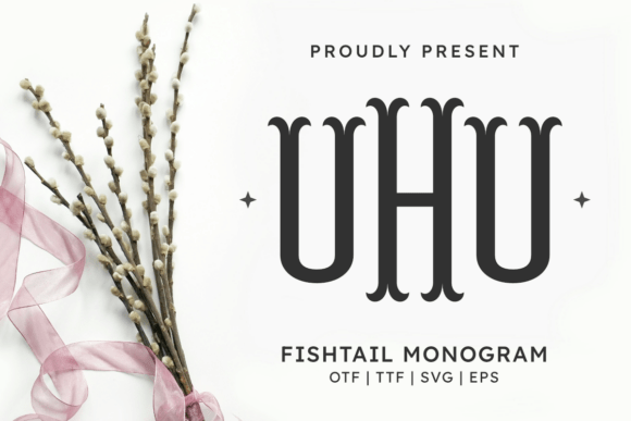 Fishtail Monogram Regular Font: A Fresh Take on Personalized Design
