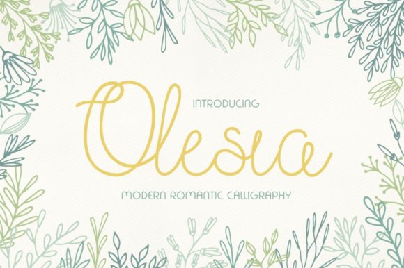 Olesia Handwritten Font: A Romantic Design Partner