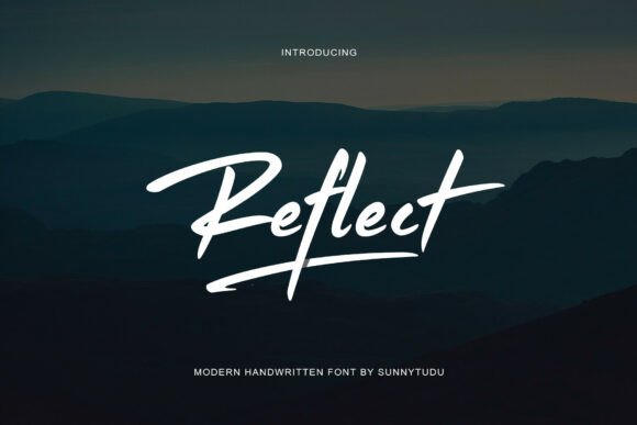 Reflect Handwritten Font: A Modern Brush Script with Urban Energy