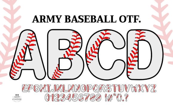 Step Up to the Plate with Army Baseball Font