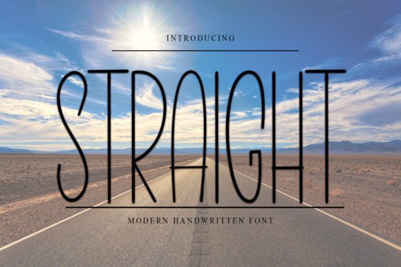 Straight Font: A Fresh Take on Classic Handwritten Style