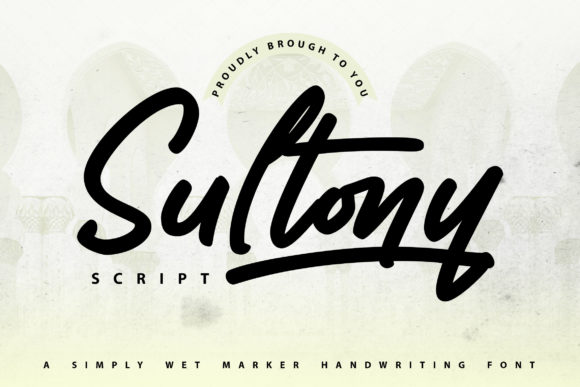 Sultony: The Marker Handwriting Font for Authentic Branding