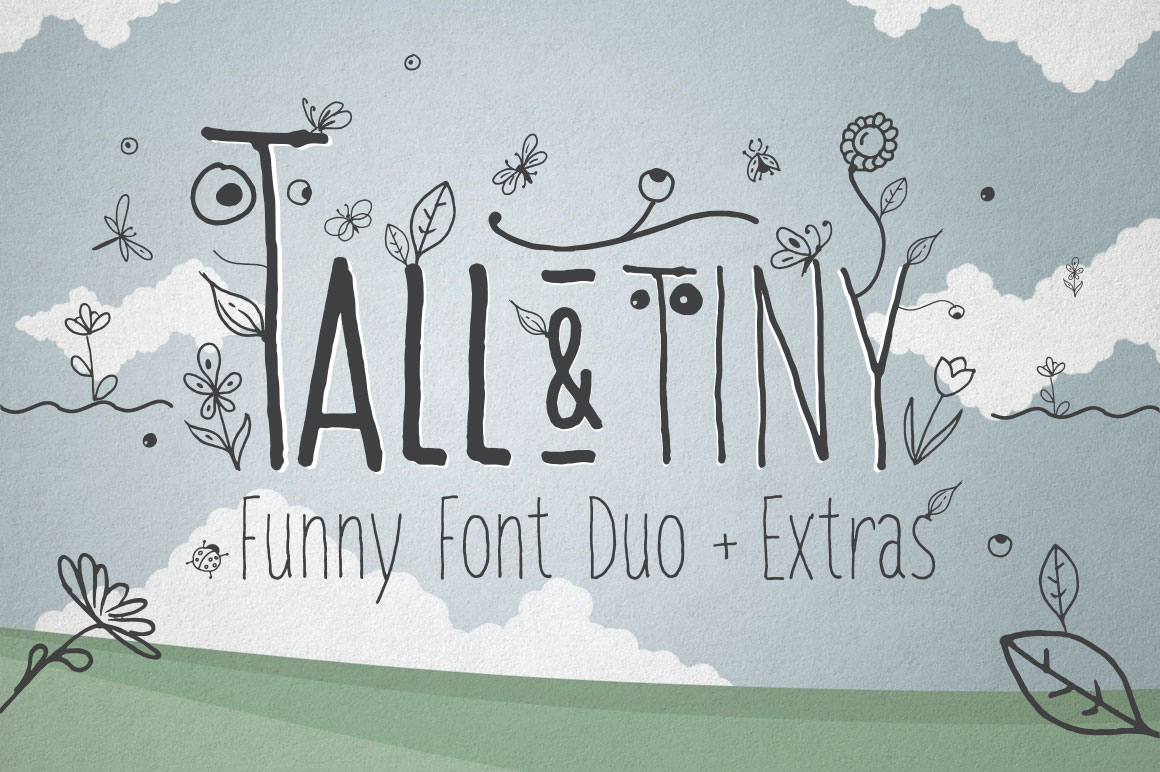 Tall & Tiny Font Duo: A Playful Pair for Creative Projects