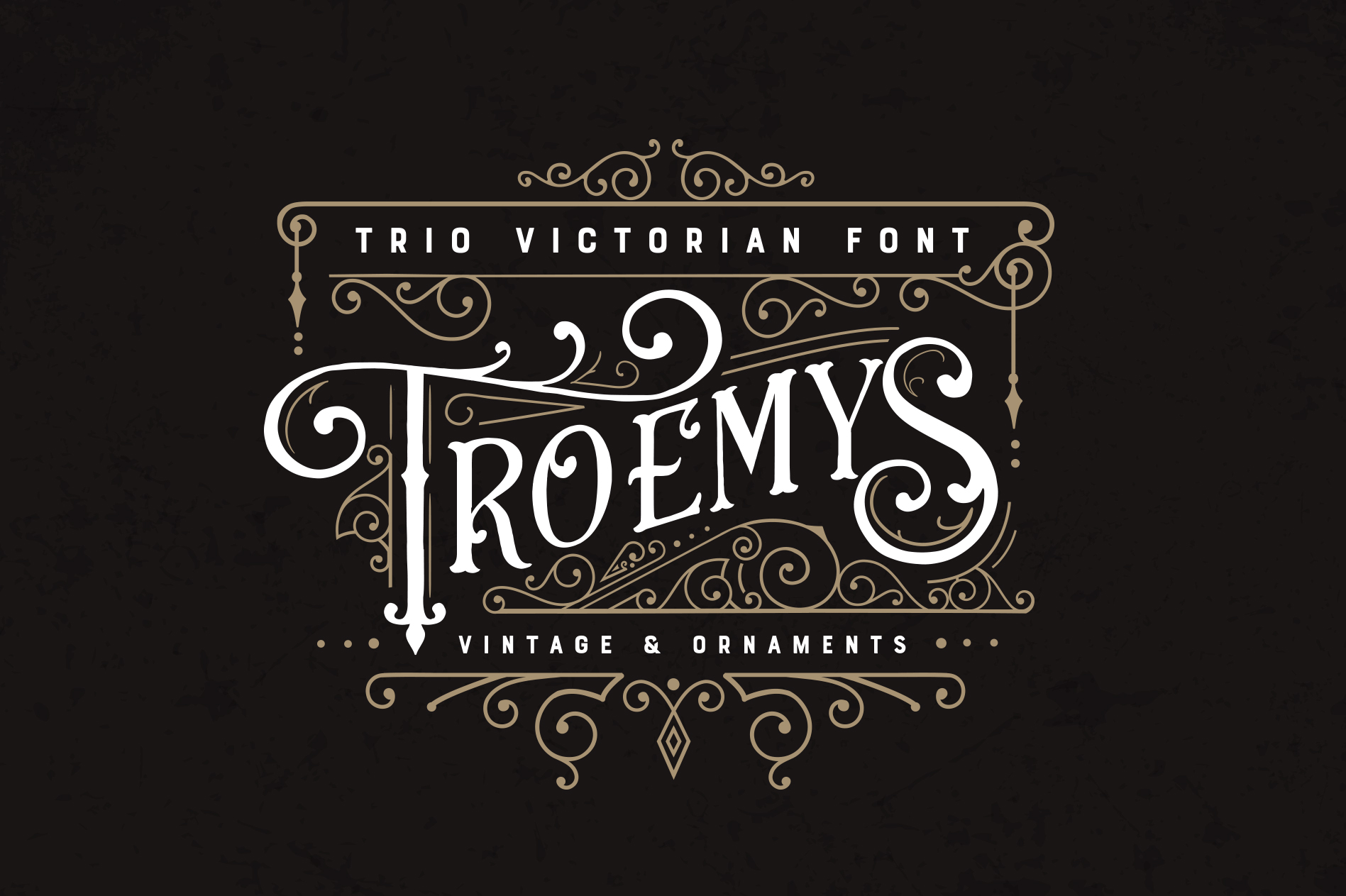 Troemys Font Trio: Vintage Charm for Modern Projects