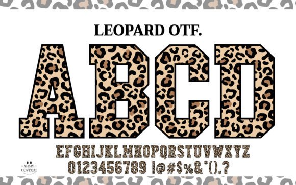 Unleash Your Design with Leopard Varsity Font